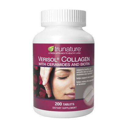 trunature Verisol Collagen with ceramides and biotin bottle