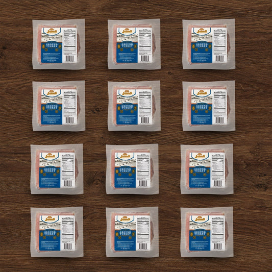Jaindl Farms premium ground turkey 12-pack