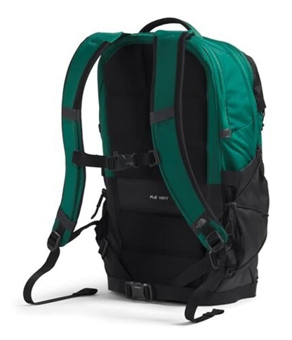 The North Face Borealis backpack side pocket and laptop compartment