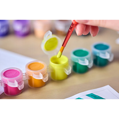 Crayola guided painting kit with paintbrush and color guide