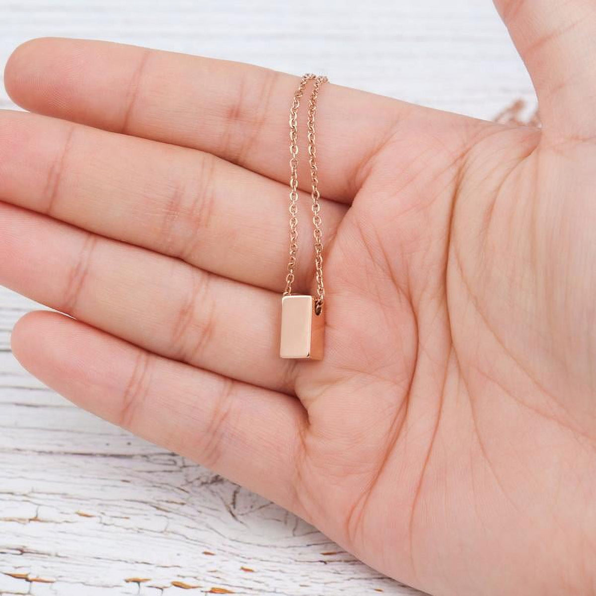 Anavia necklace with 16-inch chain and 2-inch extender