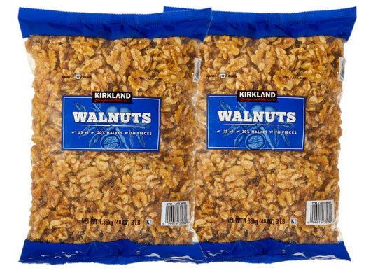 Kirkland Signature walnuts 3 pound 2 pack baking nuts