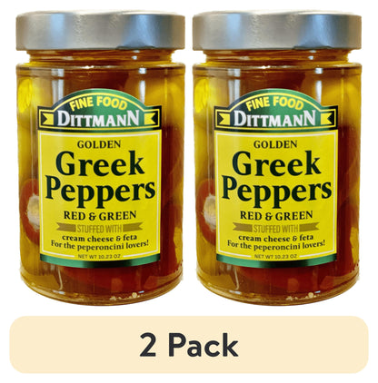 Fine Food Dittmann red and green Greek peppers with cheese filling