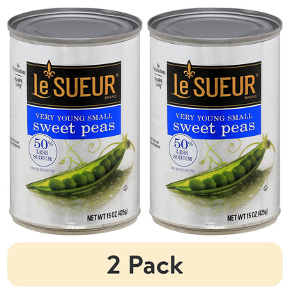 Le Sueur Very Young Small Sweet Peas two-pack, 15 oz cans