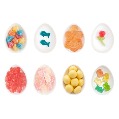 Assorted Sugarfina candy pieces in premium seasonal box