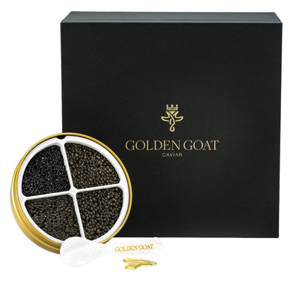 Golden Goat caviar prestige collection gift tin