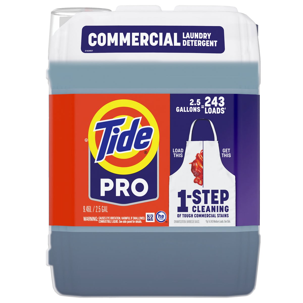 Tide PRO commercial liquid laundry detergent 243 loads 2.5 gal