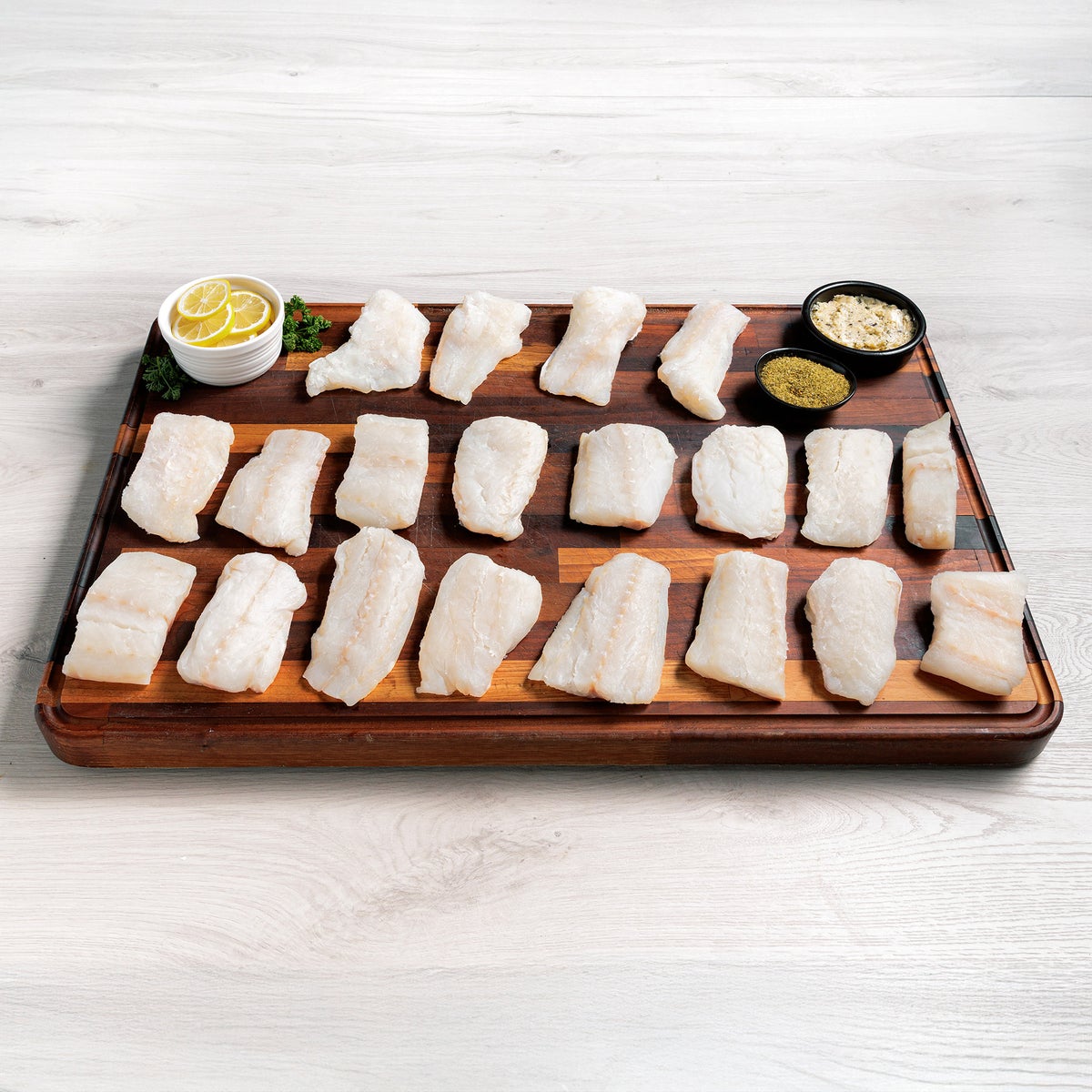 Rastelli's wild-caught Icelandic cod fillets with lemon garlic butter
