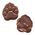 Close-up of handcrafted huckleberry and cashew chocolate clusters