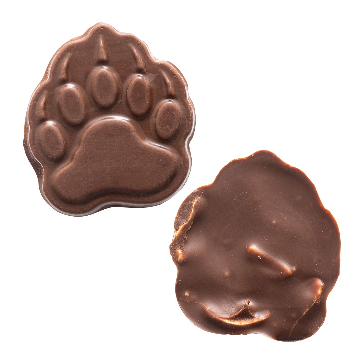 Close-up of handcrafted huckleberry and cashew chocolate clusters