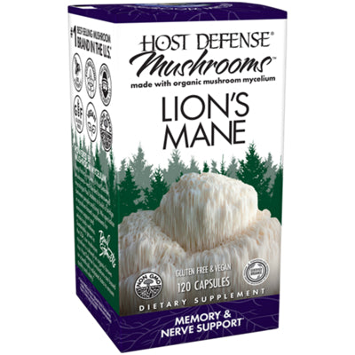 Host Defense Mushrooms Lion's Mane 120 vegetarian capsules