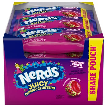 Nerds Juicy Gummy Clusters Strawberry Punch 12-count pack