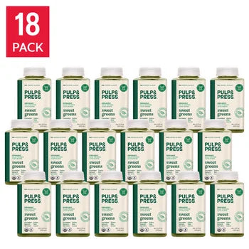 Pulp & Press Organic Cold Pressed Sweet Greens Juice 18 pack