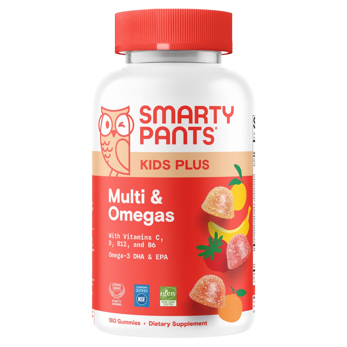 SmartyPants Kids Plus multivitamin gummies bottle