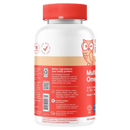 SmartyPants Kids Plus vitamin and omega supplement