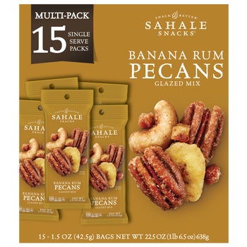 Sahale Snacks Banana Rum glazed pecan mix 15-count box