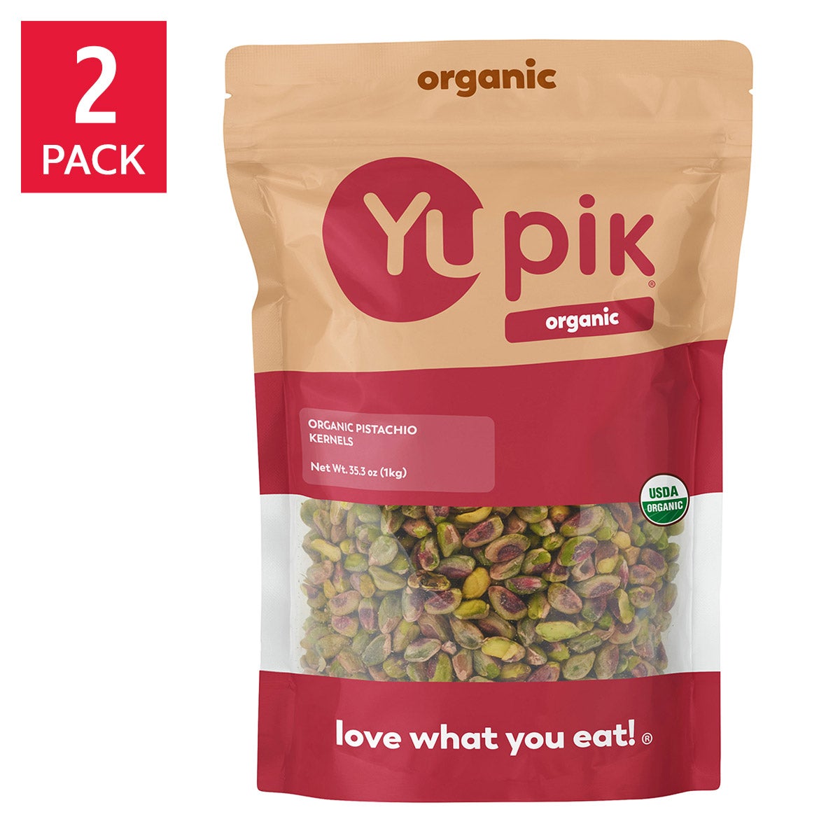 Yupik organic pistachio kernels 2-pack