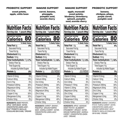 Little Spoon Baby Organic Babyblends+ Functional Pouches, Variety 35 Pack, 3.5 oz. Each