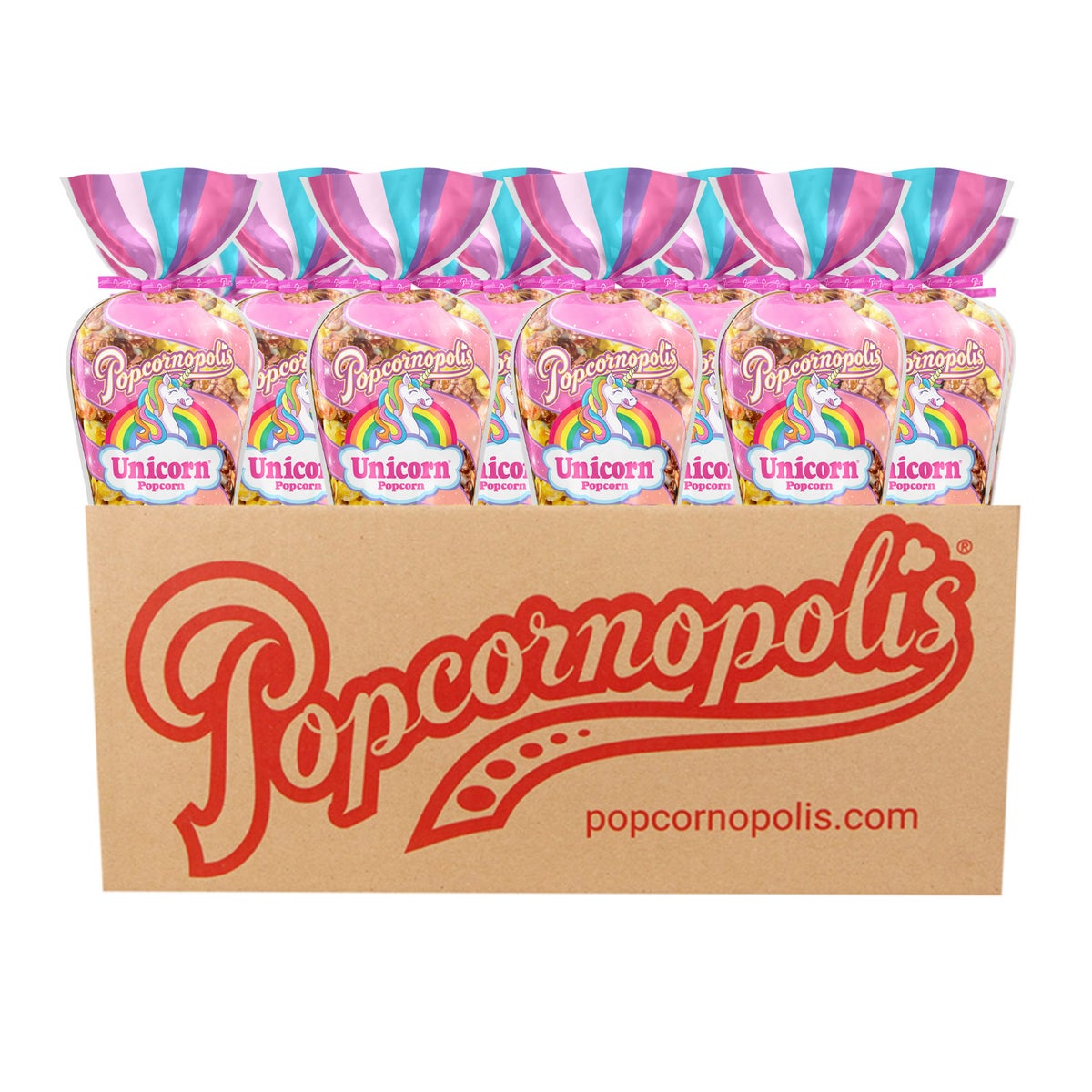 Popcornopolis Unicorn Popcorn Cones 12-count pack