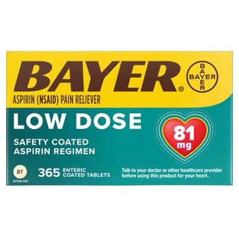 Bayer Aspirin Regimen Low Dose 81 mg 365 enteric coated tablets