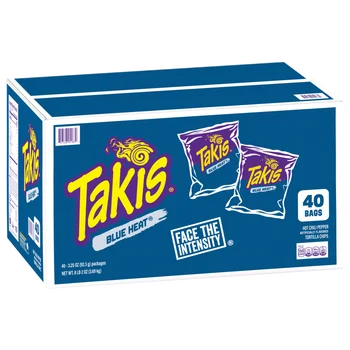 Takis Blue Heat tortilla chips 40-count hot chili pepper