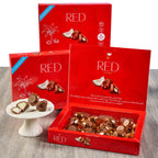 Red Delight milk chocolate coconut diamond truffles 3 pack