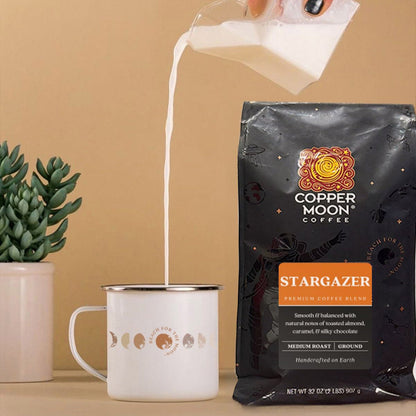 Copper Moon Stargazer Blend coffee packaging
