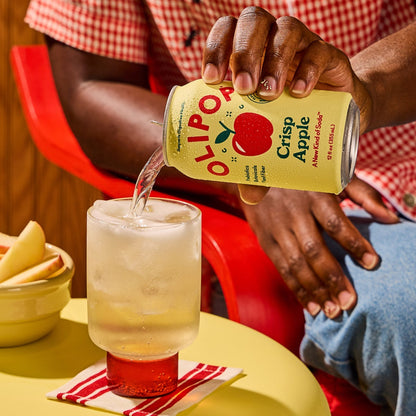 OLIPOP 12 oz Crisp Apple soda pack