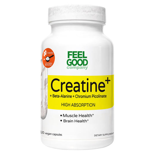 Feel Good Creatine+ vegan capsules 120 count