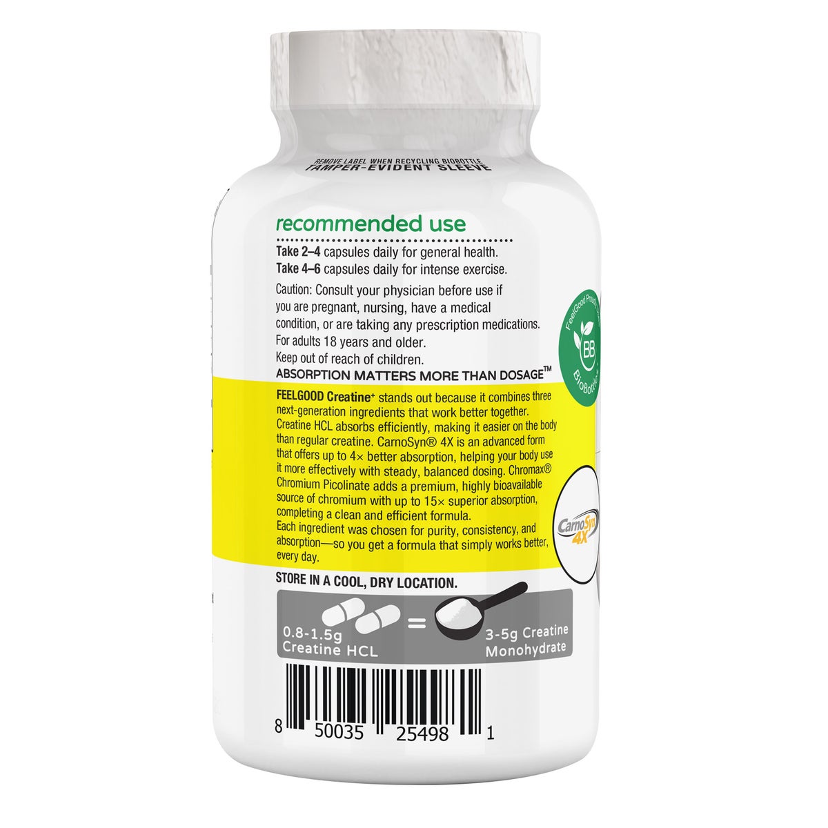 Feel Good Creatine+ high absorption capsules