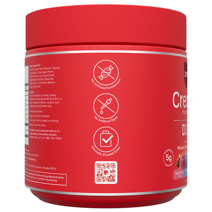 Zena creatine gummies in Blue Raspberry flavor