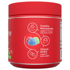 Zena creatine gummies in Green Apple flavor