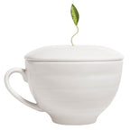 White tea trays included with Tea Forté set