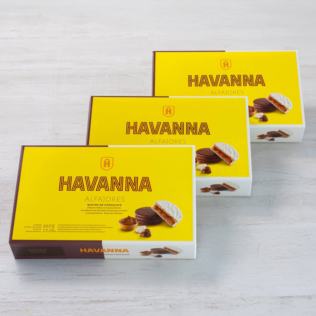 Havanna chocolate alfajores 3-box bundle