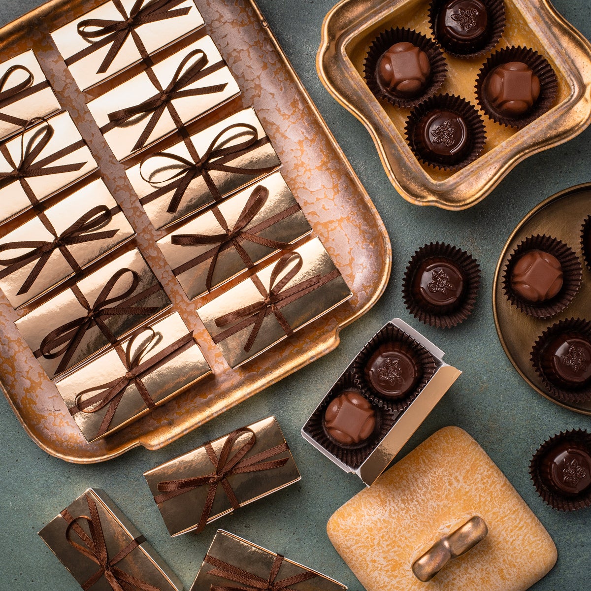 Jelina Chocolatier chocolate party favors gift boxes