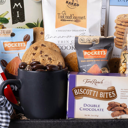 Curated coffee and cookie gift box