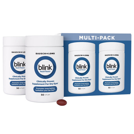 Bausch + Lomb Blink NutriTears dry eye supplement 2-pack