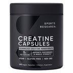 Sports Research creatine monohydrate veggie capsules bottle