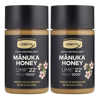 Comvita certified manuka honey 8.8 oz jar label