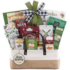 Special occasion gourmet gift tote with sweets and snacks