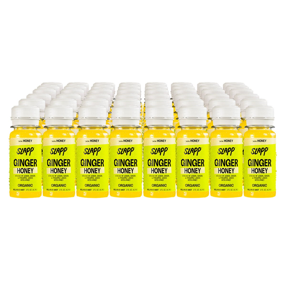 SLAPP organic ginger and honey daily booster shots 48-count