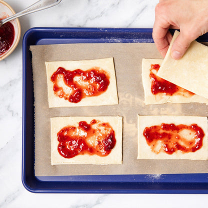 Recipe guide for berry tart baking kit