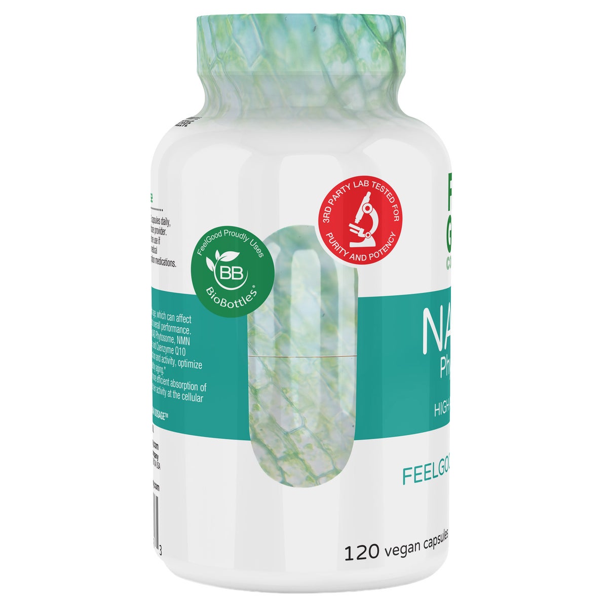 Feel Good NAD+ NMN dietary supplement packaging