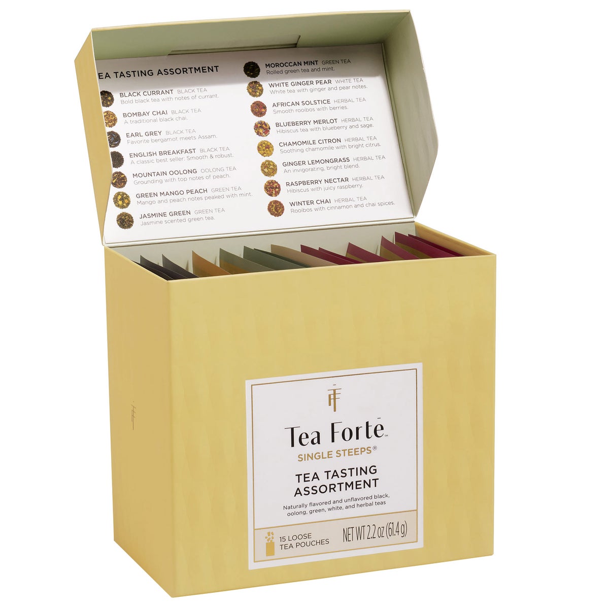 Tea Forté premium tea sampler with cup