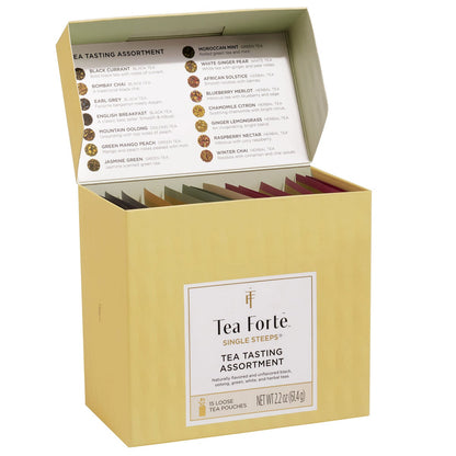 Tea Forté premium tea sampler with cup