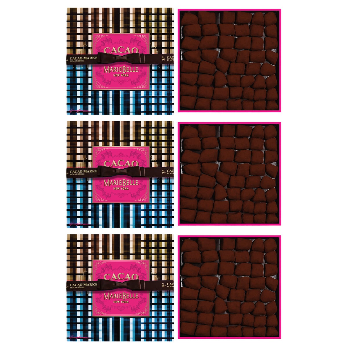 MarieBelle New York dark chocolate truffles 3-pack