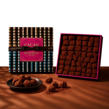 15.8 oz MarieBelle New York chocolate truffles package