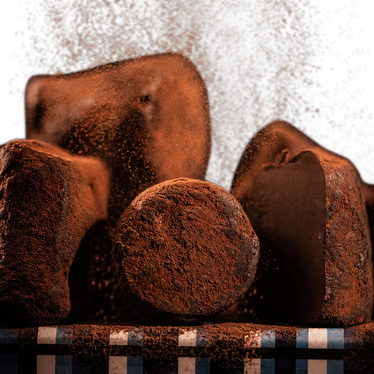 Elegant Cacao Market dark chocolate truffles gift box