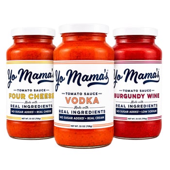Yo Mama's Variety Pasta Sauce 3-pack 25 oz jars