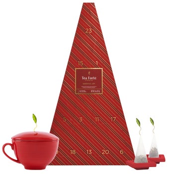 Tea Forté Warming Joy Advent tea bundle with cup and trays